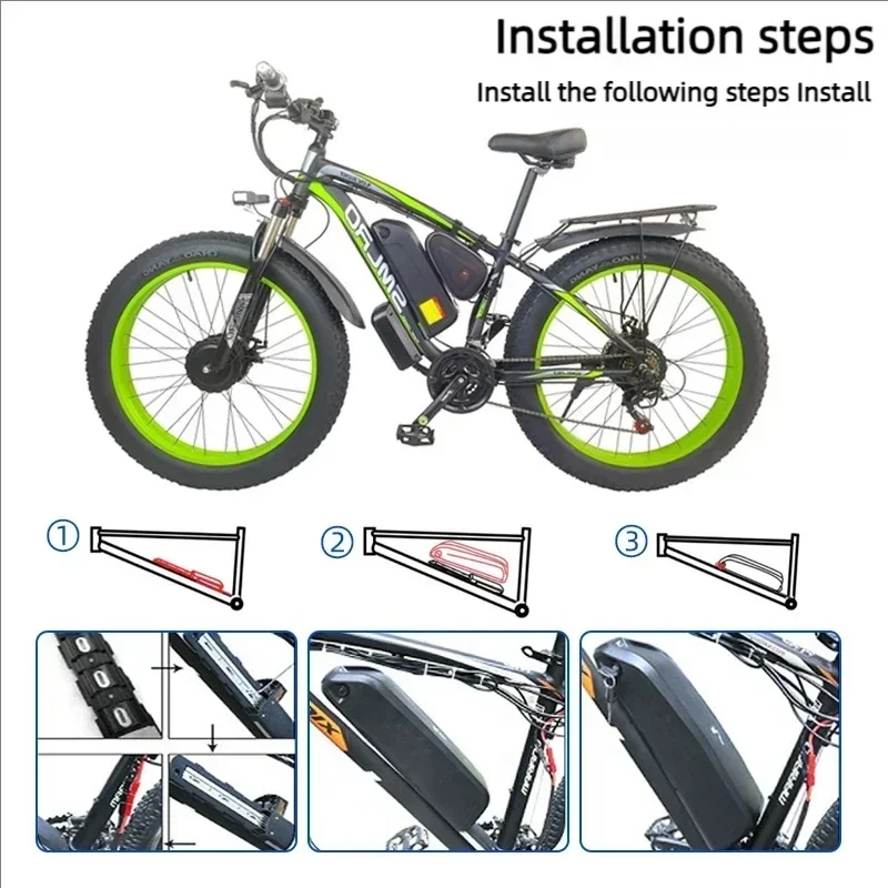 بطارية هايلونج 36-48-52 فولت ل - مراجعة Ebike Battery 48V 20Ah Hailong وسعره