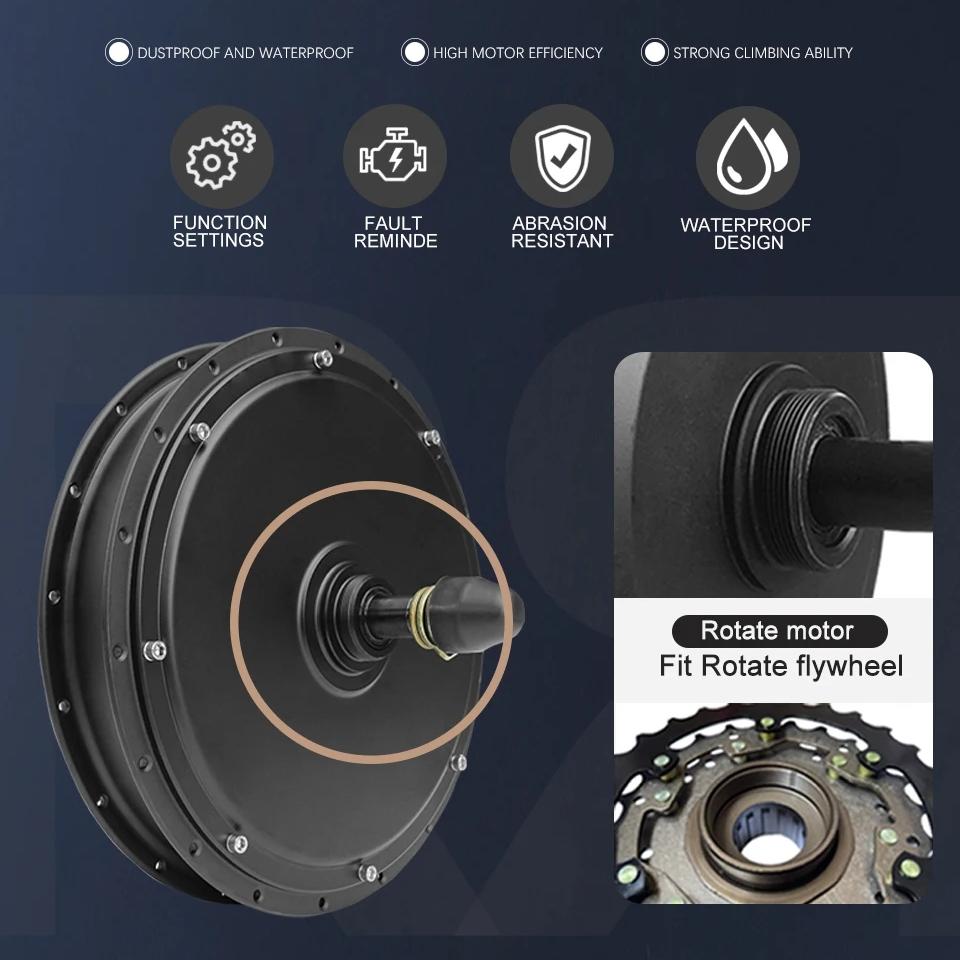 محرك كهربائي أمامي وخلفي بدون  - مراجعة 72V 5000W Hub Motor Kit وسعره
