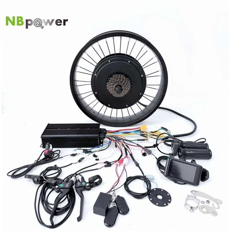 محرك NBpower 170/190 مم بقوة 4 - مراجعة Ebike Conversion Kit 72V 3000W وسعره