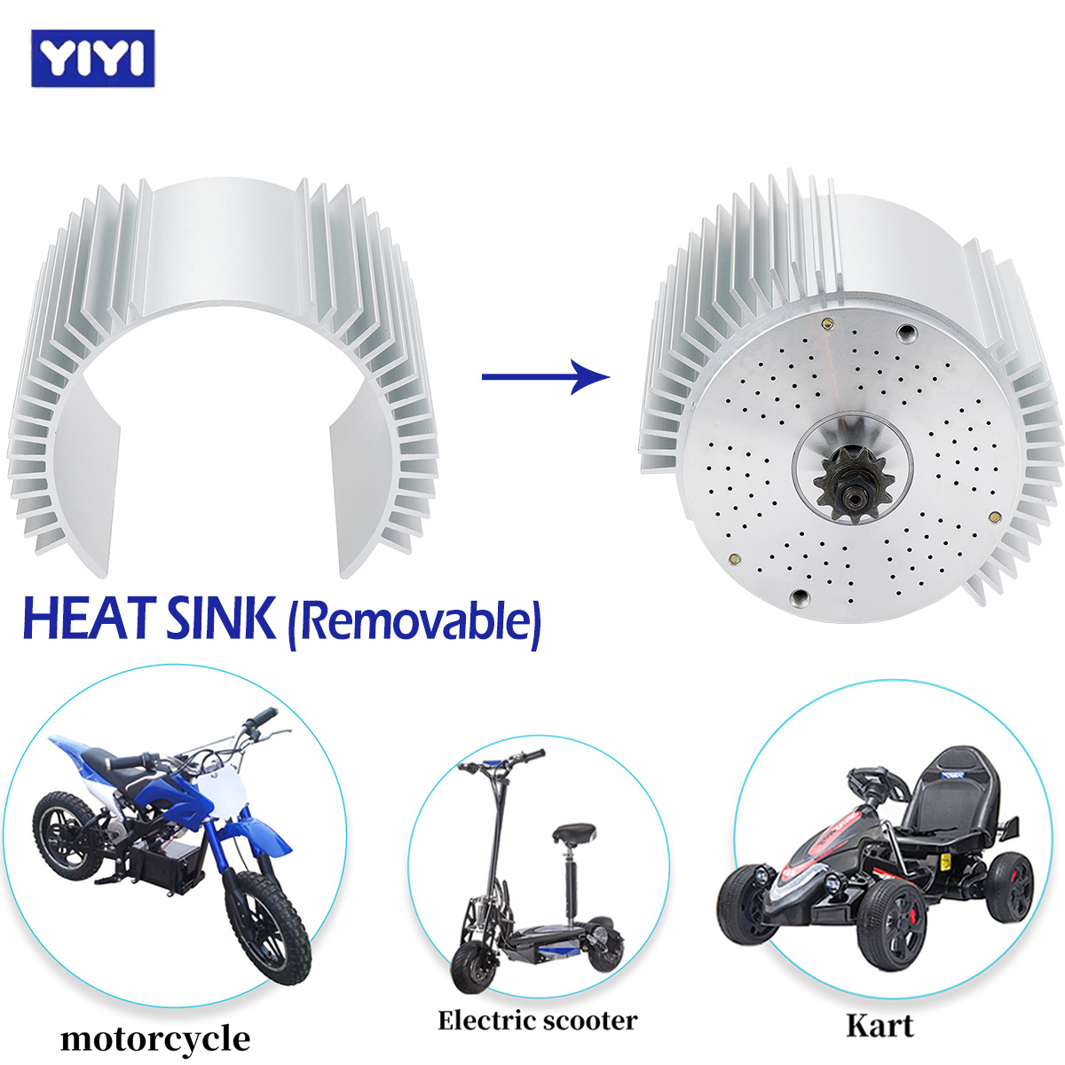 محرك 72 فولت 3000 وات مع محرك  - مراجعة 72V 5000W Hub Motor Kit وسعره
